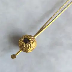 アンティーク　金工　玉　簪　銀かんざし　ゴールド　菊　と3　着物　浴衣　骨董
