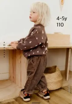 zara baby＊トライアングル　モックネック　裏起毛　110