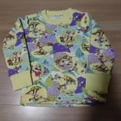 新品　シカ柄　トレーナー　100cm