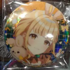 学園アイドルマスター　藤田ことね　　　オーロラ箔押し缶バッジ　～GiGO限定〜