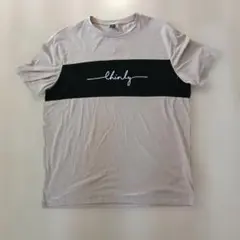 SHEIN ロゴプリント Tシャツ ベージュ XL