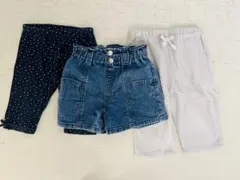 petit main ベビー服 90cm ボトムス 3点セット