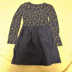 GAP KIDS 花柄ワンピース ネイビー Sサイズ
