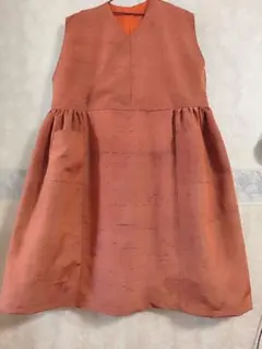 週末セール5900→5400着物リメイクカシュクールジャンパーワンピース裏地