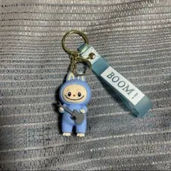 ラブブ風 プライズ キーホルダー 水色