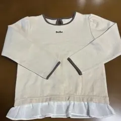 BeBe クリーム色 長袖カットソー110cm
