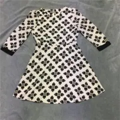 花柄ワンピース 長袖 M チュニック