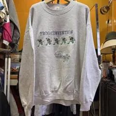 アメリカ古着ビンテージ 90s USA製 刺繍スウェット XL
