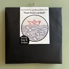 刺繍キット "hope floats my boat"