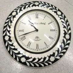Ethnic Clock Makers 壁掛け時計 花柄 北欧ヴィンテージ - メルカリ