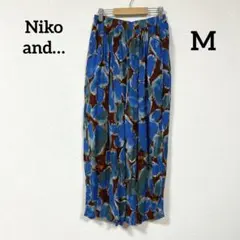 Niko and… イージープリントパンツ 青茶色 モード系