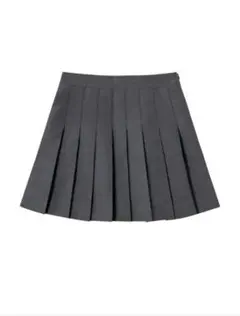 SHEIN グレー プリーツミニスカート