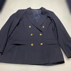 ダブル 紺ブレ 金ボタン