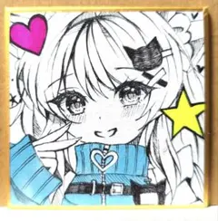 手描きイラスト 豆色紙 オリジナル 女の子 ジャージメイド