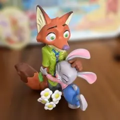 TOPTOY ディズニー ズートピア フラワーワールドシリーズ ニック、ジュディ