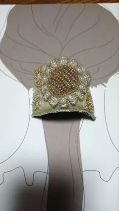 【ハンドメイド】ポニーフック インド刺繍ビーズアクセサリー