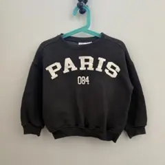 ザラ　ZARA 110 ロゴトレーナー　スウェット　裏起毛