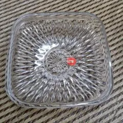 未使用　HOYA クリスタルGLASS 　 ガラス皿　4枚 フルーツ盛り皿