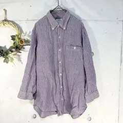 CIAOPANIC TYPY 【カジュアルシャツ】ストライプ　紫（M）