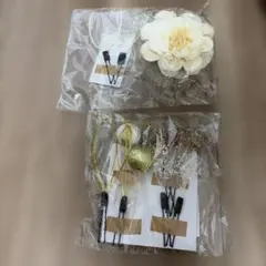 髪飾り　水引き　ダリア　花　セット　和装