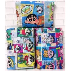 新 クレヨンしんちゃん トートバッグ ３種セット 総柄デザイン ☆★ ラスト１点