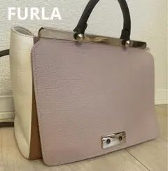 FURLA バイカラー　ハンドバッグ　ショルダーバッグのサムネイル