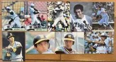カルビー プロ野球カード 阪神タイガース 岡田彰布1982年他 10枚セット