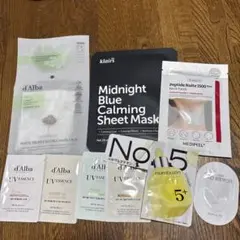 d'Alba マスクパック、klairs シートマスク他下地トライアルセット