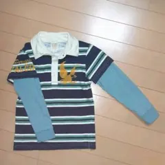 motherways 　マザウェイズ　レイヤード風　襟付き長袖シャツ　110