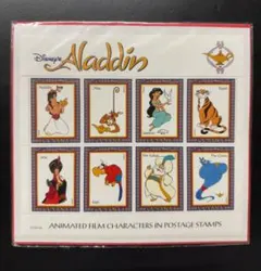 ディズニー アラジン 切手風シール
