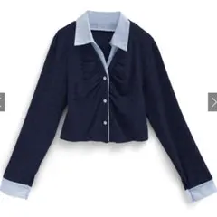 シャツレヤード風トップス