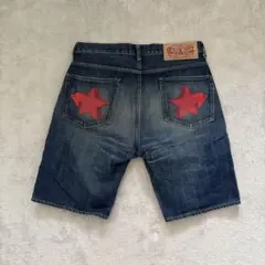 アベイシングエイプ NIGO期 スタープリント デニム ショートパンツ XL アベイシングエイプ NIGO期 スタープリント デニム ショートパンツ XL