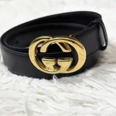 【極美品】GUCCI ヴィンテージ オーストリッチレザーベルト GG 箱付き 極美品】GUCCI ヴィンテージ オーストリッチレザーベルト GG 箱付き