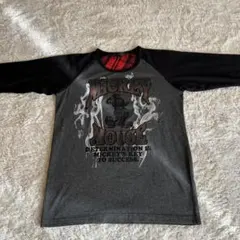 Mickey Mouse 長袖Tシャツ Lサイズ グレー/ブラック