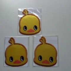 チキンラーメンひよこちゃんワッペン 3枚セット