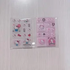 サンリオ　トレーディングミニタイルシール　ハローキティ　チャーミーキティ