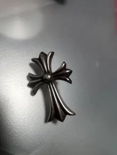 極美品 純正クロムハーツ No2 CHプラス1Pダイヤ スタッドピアスクロス