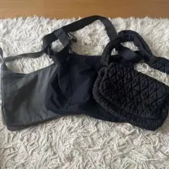 ZARA キルティング ショルダーバッグ ブラック ほかセット