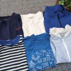 子供服 まとめ売り 男の子 130cm ブルゾン カーディガン ロンT