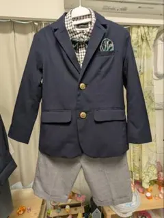 ネイビー ブレザー ショートパンツセット 120cm