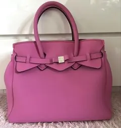 超美品 SAVE MY BAG 正規品 ハンドバッグ ピンク イタリア製 未使用のサムネイル