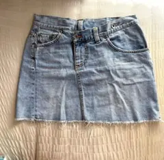 LOWRYS FARM デニムミニスカート カットオフのサムネイル