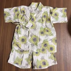 センスオブワンダー ひまわり柄 甚平 80-90cm