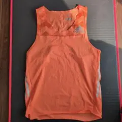 adidas ADIZERO シングレット Mサイズ オレンジ