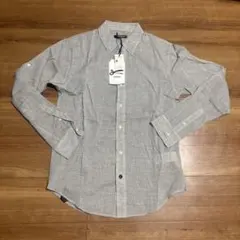 新品未使用　DENHAM PIN SS ブラックストライプシャツ Mのサムネイル