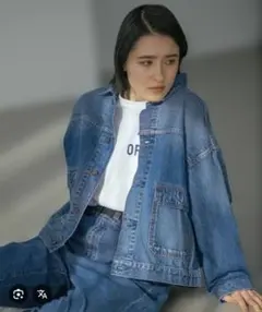 ニコアンド　デニムジャケット　Gジャン niko and（ニコアンド）の「[niko and JEANS 2023SS]ドロップG