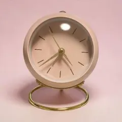 美品 MASTER ミステリークロック ピンク 置き時計 日新堂 オブジェ