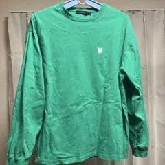 ロンT 長袖カットソー Mサイズ グリーン RAGEBLUE