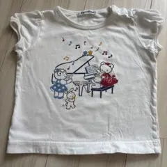 familiar ピアノ クマ Tシャツ 90cm