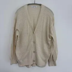 GLOBAL WORK アイボリー カーディガン Lサイズ